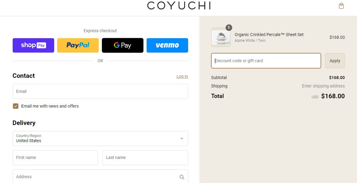 enter-Coyuchi-coupon-code
