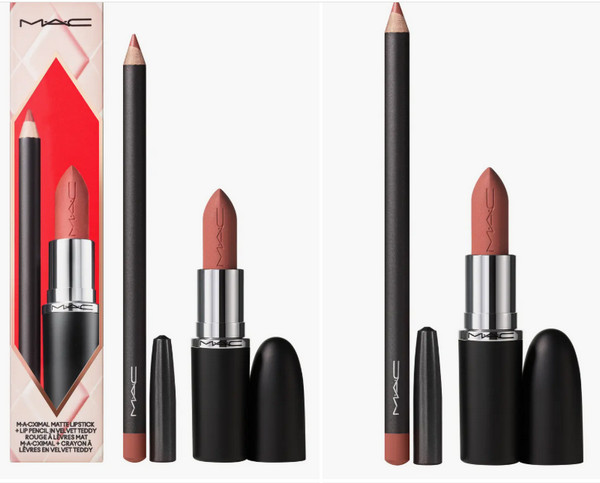 Topsy Teddy Matte Lipstick + Lip Liner Gift Set $50 Value