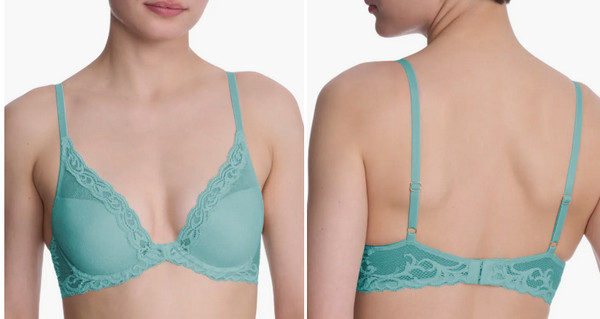 Feathers Plunge T-Shirt, Basics Bra