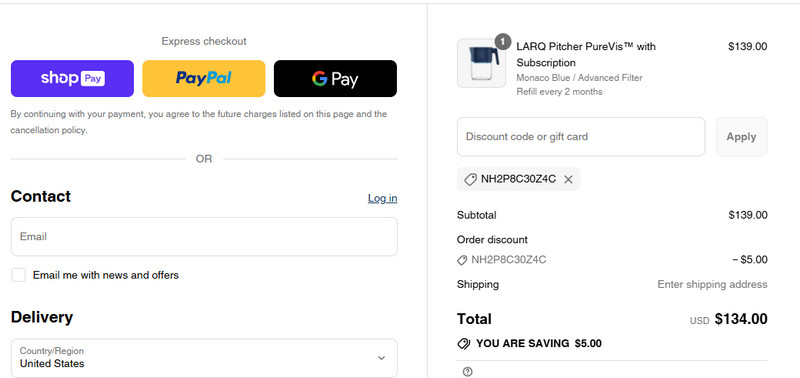 LARQ $5 OFF Promo Code